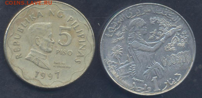 Тунис 1 динар 1990 г.  20.10.2025 г. 22 -00 МСК. - Филиппины1