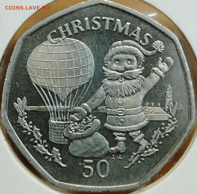 Гибралтар 50 пенсов 1994 Рождество до 19,10 - IMG_20251019_173359_978
