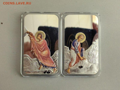 2дол 2012 Фиджи. Православные святыни. Моисей, Ag999 (2шт) - фиджи-2 2012 Моисей-2