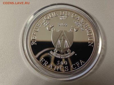 500фр 2022 Камерун Климт - Адель Блох-Бауэр II, Ag999, до 26 - Ц Климт Портрет Адель Блох Бауэр-2