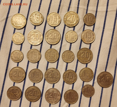 Лот 10-15-20 копеек 41-57г 26 шт С РУБЛЯ до 23.10 - 20251020_223935