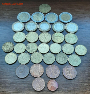 Монеты Евро с номинала до 26.10.2025 в 22:00 - 5253507729526485024