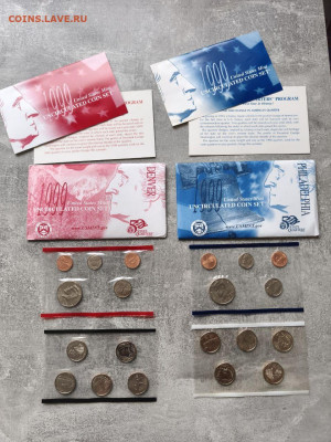 США годовой набор 1999 серия Штаты до 26.10.2025 22.00 - 1999-7