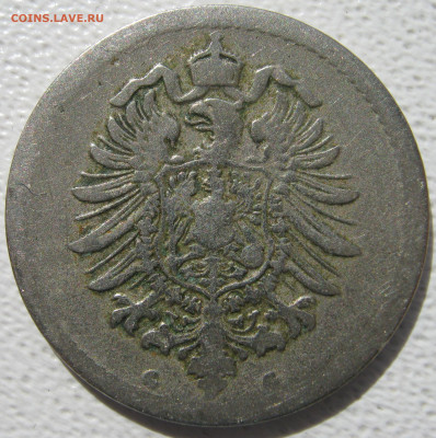  Империя	5 пфеннигов 1876 G до 24.10. - IMG_4125.JPG