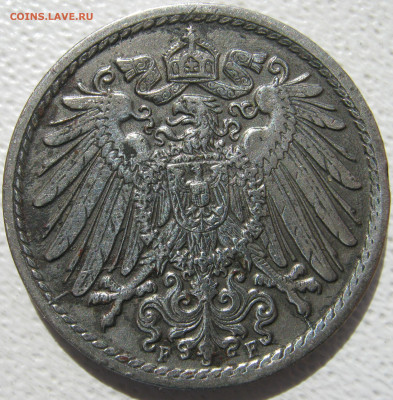  Империя	5 пфеннигов 1908 F до 24.10. - IMG_4181.JPG