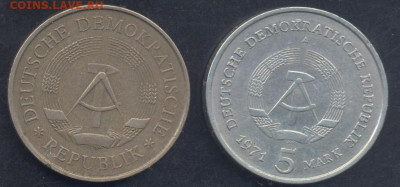 ГДР 5 марок 1969 г.  24.10.2025 г. 22 -00 МСК. - ГДР