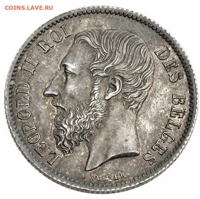 Старая Бельгия. - Belgium 50 centimes 1866Fr-obv - mod