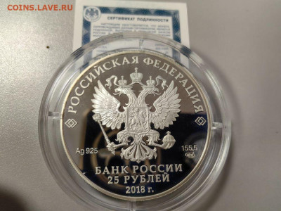 25 рублей 2018 Творения Тинторетто, цветная, Ag925, до 29.10 - 25р Тинторетто-2