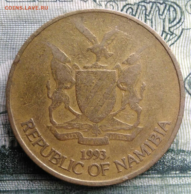 Намибия 5 долларов 1993 года до 27.10.2025 - IMG_20251022_212733