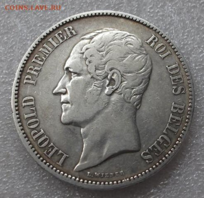 Бельгия 5 франков 1850 год - 001.JPG