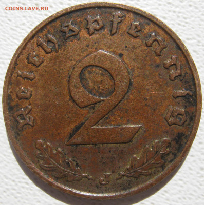  3 рейх 2 рейхспфеннига 1939 J до 25.10. - IMG_3723.JPG