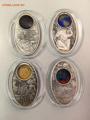 10дол 2012 Фиджи Апокалипсис, Ag925 (4шт), до 30.10 - ЯЯ Апокалипсис - 2