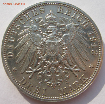 Германия Саксония 3 марки 1913 E Битва народов до 27.10. - IMG_2538.JPG