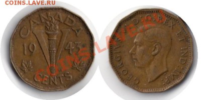 >L< Канада 5 центов 1943 до 26.02.12 20:00 - Канада_5_центов_43