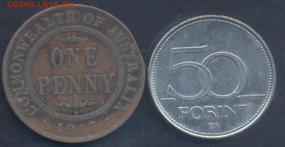 Венгрия 50 форинтов 2007 г. 27.10.2025 г. 22 -00 МСК. - Австралия