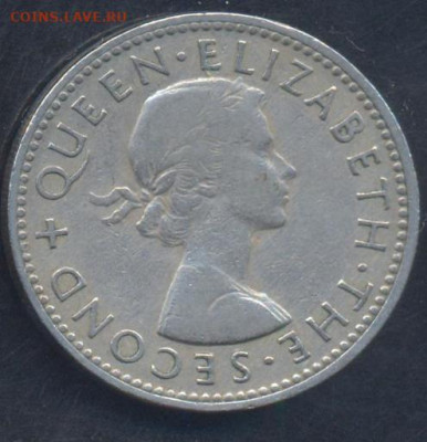 Новая Зеландия 1 шиллинг 1956 г. 27.10.2025 г. 22 -00 МСК. - Зеландия шиллинг1
