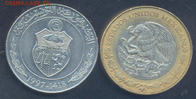 Мексика 10 песо 1997 г.27.10.2025 г. 22 -00 МСК. - Тунис