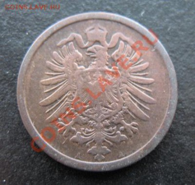 1876 год, Германия, 2 пф, до 28.02 в 21-00 мск - 1876 2 пф а