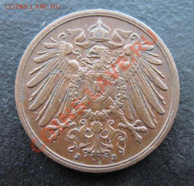 1913 год, Германия, 2 пф, до 28.02 в 21-00 мск - 1913 2 пф а
