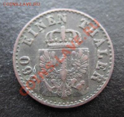 1855 год, Германия, 1 пф, до 28.02 в 21-00 мск - 1855 1 пф а