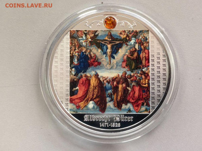 500фр 2021 Камерун Дюрер Поклонение. Святая троица, Ag999. - Ч Дюрер Поклонение-1