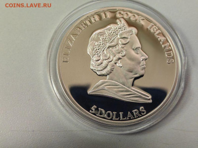 5дол 2010 О-ва Кука, Легенды Голливуда К.Гейбл, Ag925, до 02 - Ю Голливуд Гейбл-2