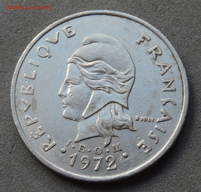 Французская Полинезия 20 франков 1972 до 2.11.2025 - Французская Полинезия 20 франков 72 .JPG