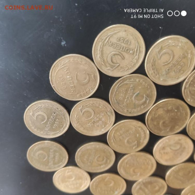 Лот 5 копеек 1953-57 (25 штук) - 02.11. до 22.00 - 1761300843633