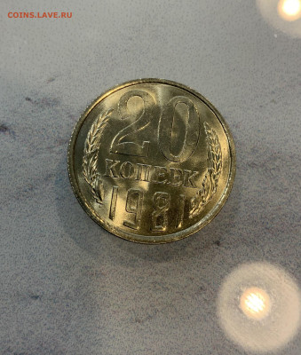 20 копеек 1981 Мешковая ,Яркий штемпельный Блеск - IMG_2514