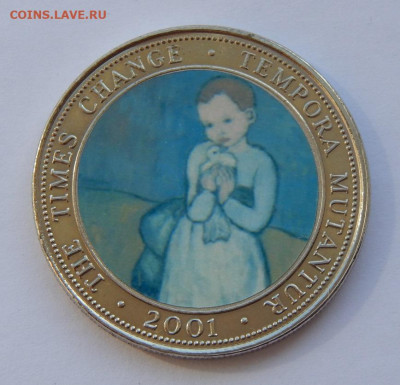 250 шиллингов 2001г  Сомали Пабло Пикассо, Ребенок и голубь. - DSCN9298.JPG