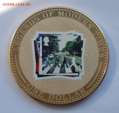 1 доллар 2007 года Острова Кука. Битлз - Abbey road. - DSCN9496.JPG