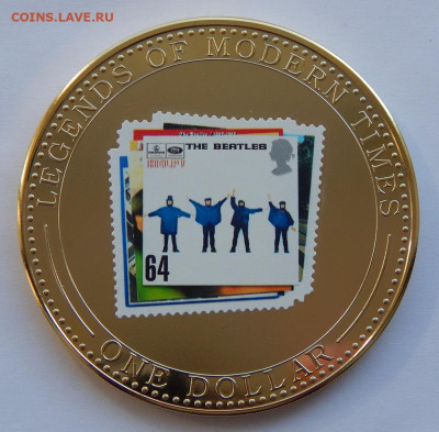 1 доллар 2007 года Острова Кука. Битлз - Help - DSCN9526.JPG