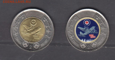 Канада 2024  2 $ 100 лет ВВС ( 2 монеты) до 02 11 - 93а