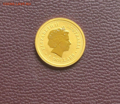 Золото 9999 1,555 г. Австралия Год Козы 2010 5 долларов - EL-2