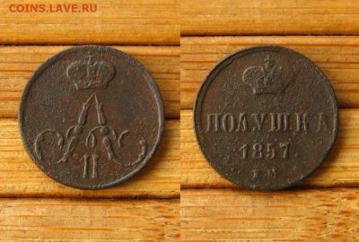 Полушка 1857 ем, до 02.11.25 в 22:10 МСК - Полушка 1857 ем