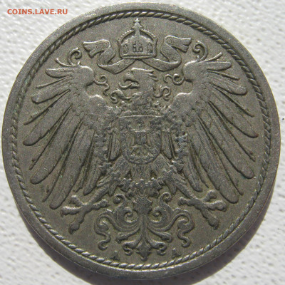  Империя 10 пфеннигов 1906 A до 31.10. - IMG_4425.JPG