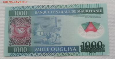 Мавритания 1000 угий 2014 до 2.11.2025 - Мавритания 1000 угий 2014 .JPG