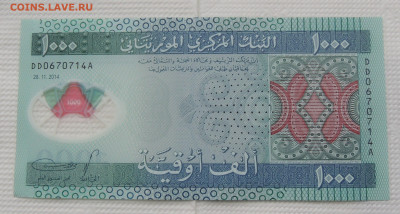 Мавритания 1000 угий 2014 до 2.11.2025 - Мавритания 1000 угий 2014.JPG