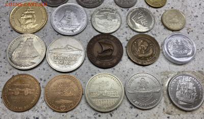 ФИКС! жетон медаль Морская тематика Корабль Парусник Флот - IMG_4228.JPG