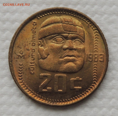 Мексика 20 сентаво 1983 №2 до 2.11.2025 - Мексика 20 сентаво 83.JPG