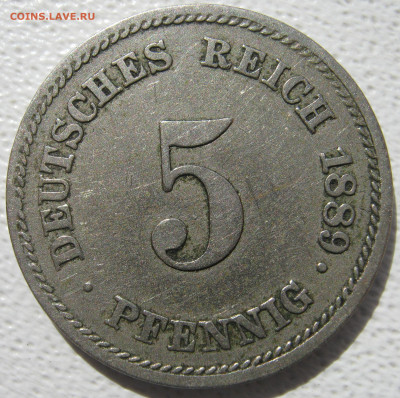  Империя 5 пфеннигов 1889 E до 01.11. - IMG_4128.JPG