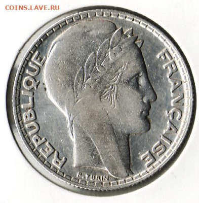 Франция 10 франков 1932 года	, до 05.11 - 2025.2.36-1