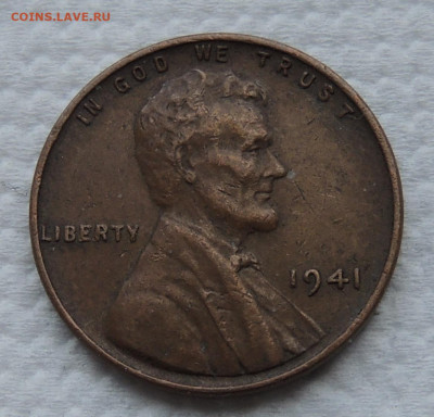 США 1 цент 1941 до 2.11.2025 - США 1 цент 41 .JPG