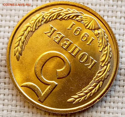 5 копеек 1991 года ММД Штемпельный Блеск до 1.11 в 22.00 - 1761831327213