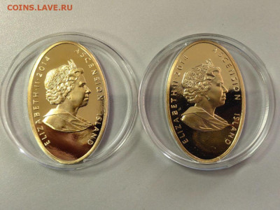 2фун 2014 О-в Вознесения. Мадонна, Леонардо да Винчи (2шт). - ЯЯ Мадонна в скалах - 3