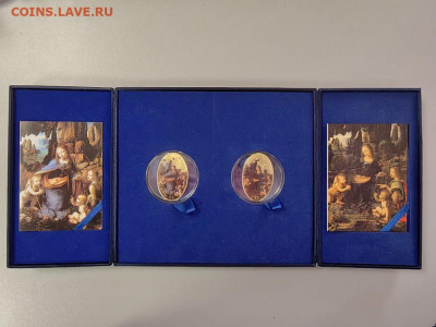 2фун 2014 О-в Вознесения. Мадонна, Леонардо да Винчи (2шт). - ЯЯ Мадонна в скалах - 1