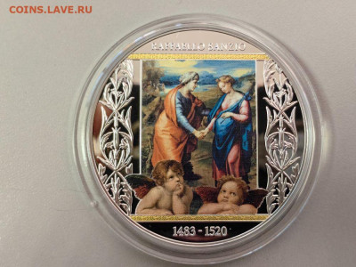 500фр 2020 Камерун Рафаэль. Встреча Марии и Елизаветы, Ag999 - Ю Посещение-1