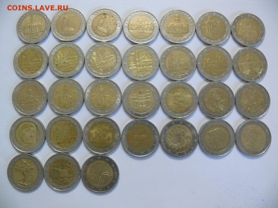 Монеты 2 евро юбилейные - из оборота - по фиксу - 2 евро юбилейка А