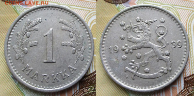 Финляндия 1 марка 1939 до 07-11-25 в 22:00 - Финляндия 1 марка 1939    247-к169-13342