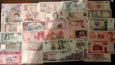 30 иностранных купюр 1 до 4.10 - image